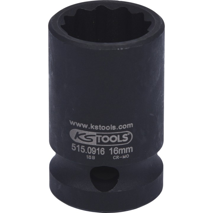 Douille choc 12p crt 1/2 16mm