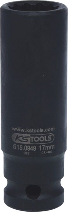 Douille chocs 12p lg 1/2 17mm