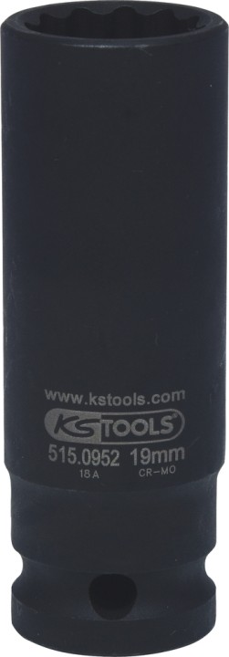 Douille chocs 12p lg 1/2 19mm