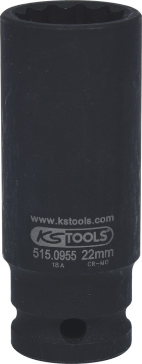 Douille chocs 12p lg 1/2 22mm