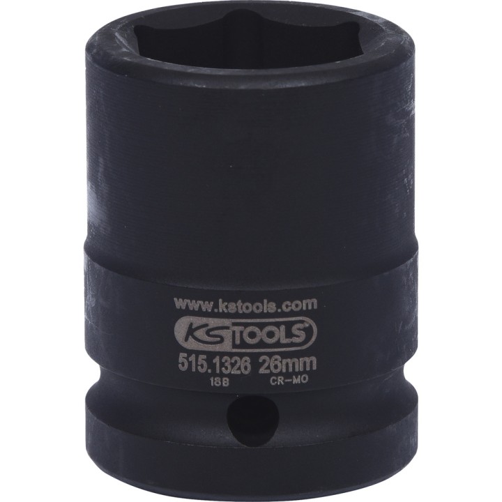 Douille chocs 6pans 3/4'' 26mm