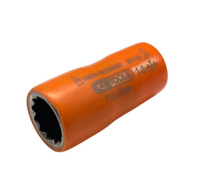 Douille isolée 3/8'' 12p, 14mm