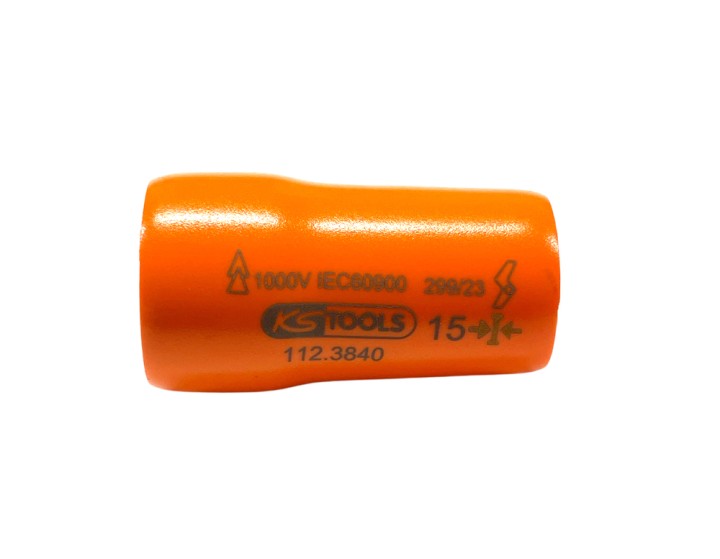 Douille isolée 3/8'' 12p, 15mm