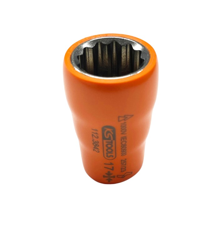 Douille isolée 3/8'' 12p, 17mm