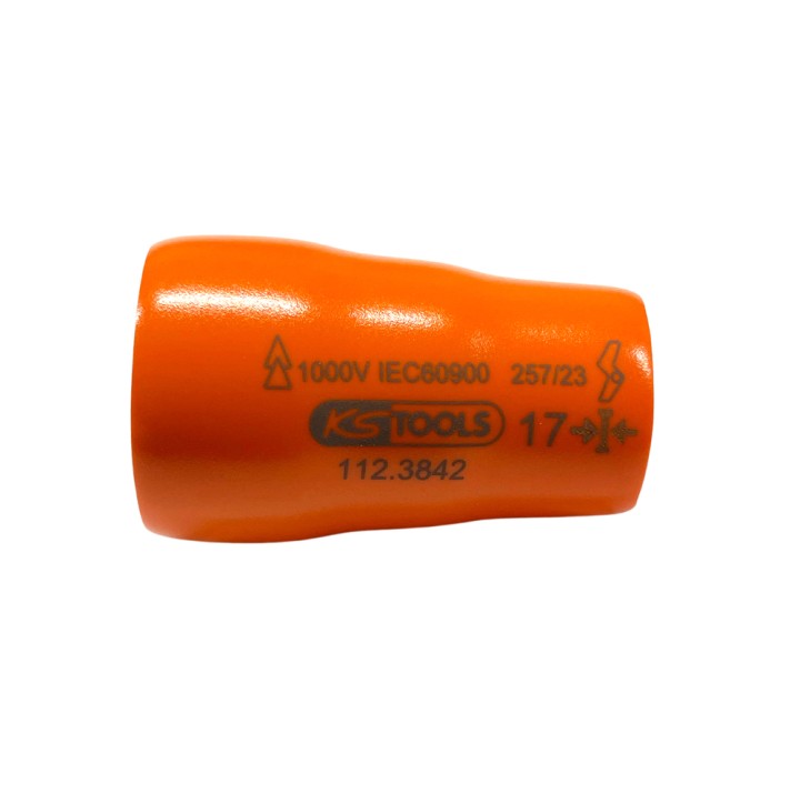 Douille isolée 3/8'' 12p, 17mm