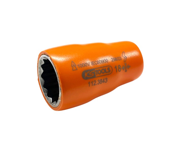 Douille isolée 3/8'' 12p, 18mm