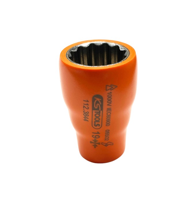 Douille isolée 3/8'' 12p, 19mm