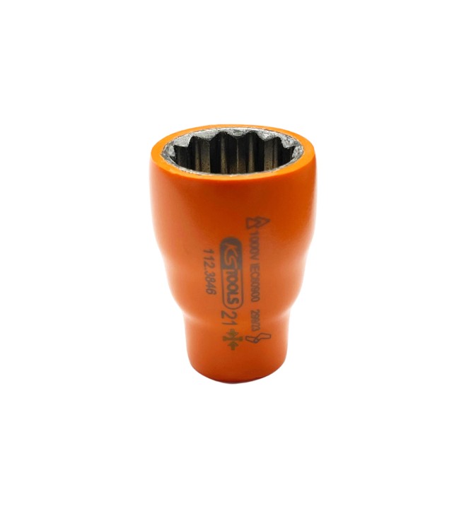 Douille isolée 3/8'' 12p, 21mm