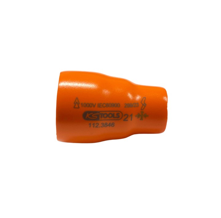 Douille isolée 3/8'' 12p, 21mm