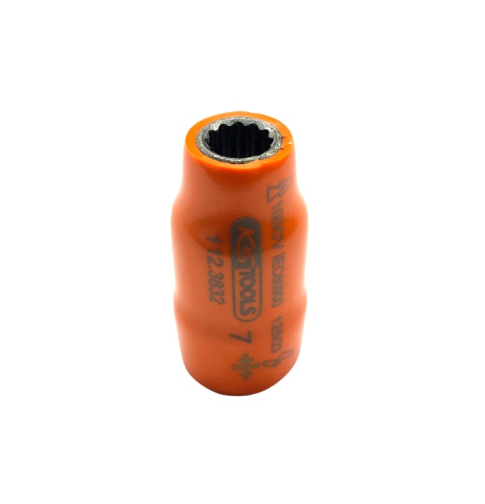 Douille isolée 3/8'' 12p, 7mm