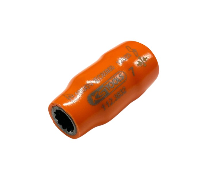 Douille isolée 3/8'' 12p, 7mm