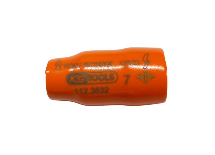 Douille isolée 3/8'' 12p, 7mm