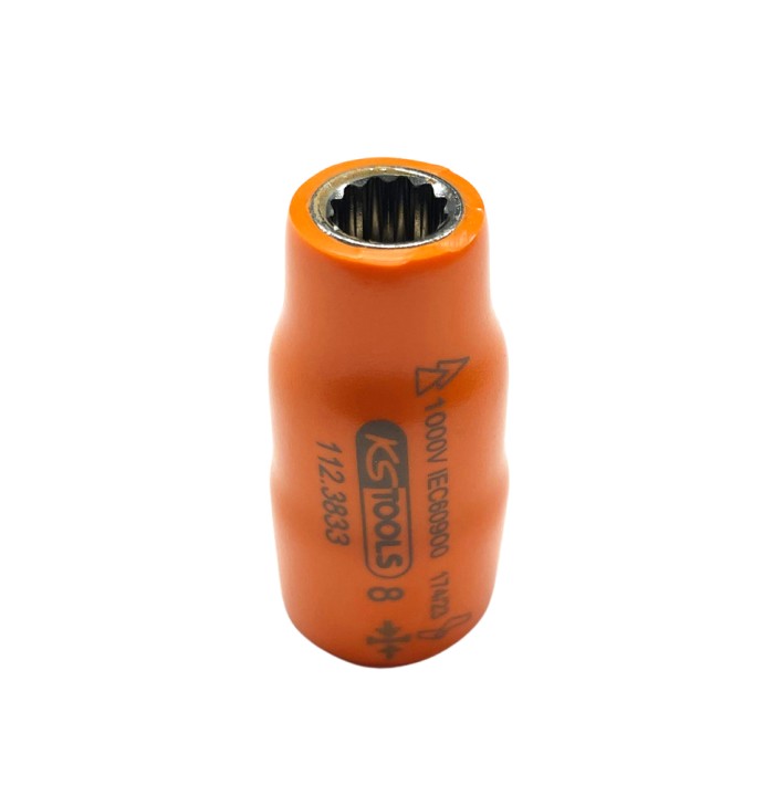 Douille isolée 3/8'' 12p, 8mm