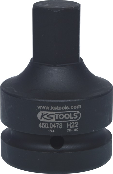 Douille tourn choc 6p 1'' 22mm