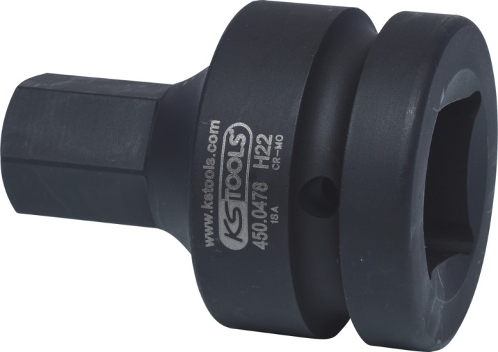 Douille tourn choc 6p 1'' 22mm
