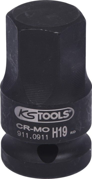 Douille tourn choc 6p 1/2 19mm