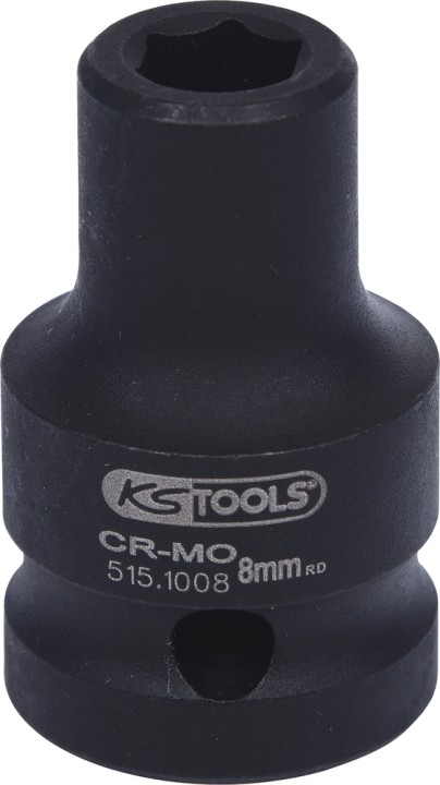 Douilles chocs 6pans 1/2, 8mm