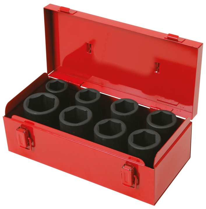 Douilles lg. à choc 3/4'' 8pcs