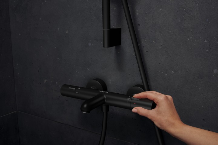 Ecostat Fine mitigeur bain douche noir