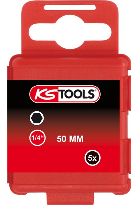 Embouts 6pans, 1/4'' L.50 -2mm