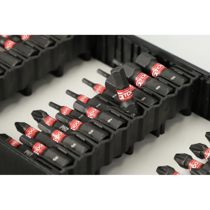 Embouts à chocs 1/4'', 76 pcs
