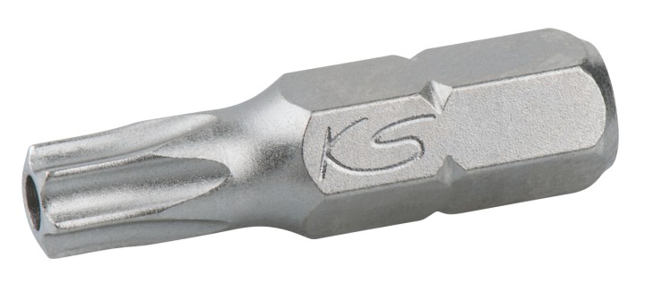 Embouts L.25mm 1/4'' T25 percé