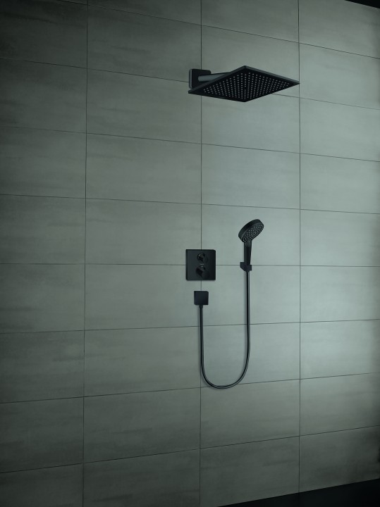 Ensemble de douche encastrée Crometta E 240 EcoSmart Noir mat