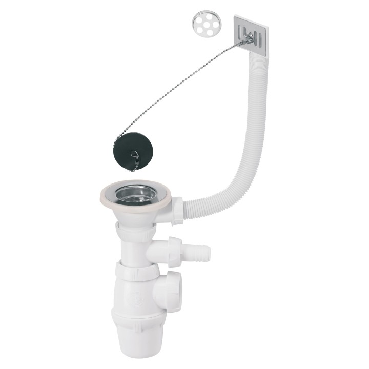 ENSEMBLE EVIER SIPHON +BONDE AV TP