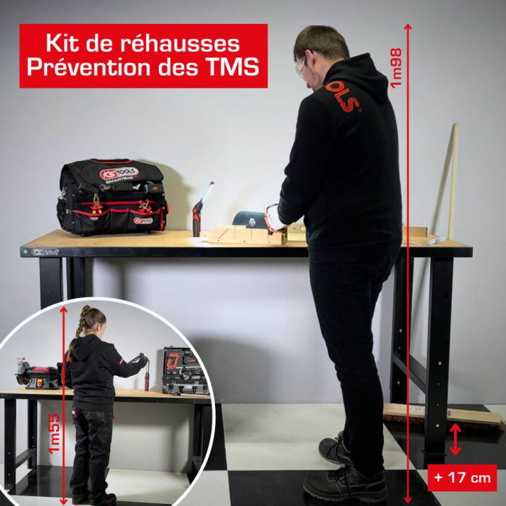 Etabli avec kit réhausse