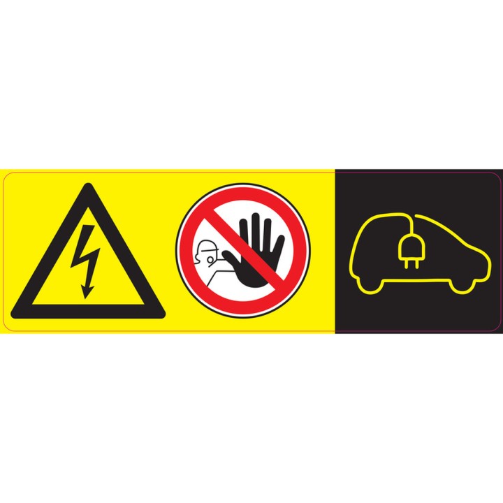 Etiquettes véhicule accidenté