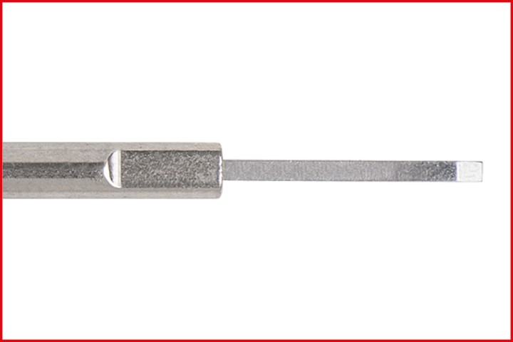 Extrac. de cosse ronde, 1,2mm