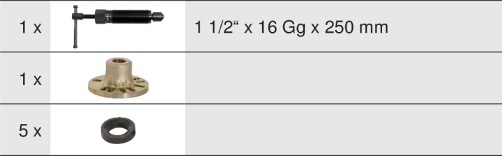Extrac. pr moyeux de roue 7pcs