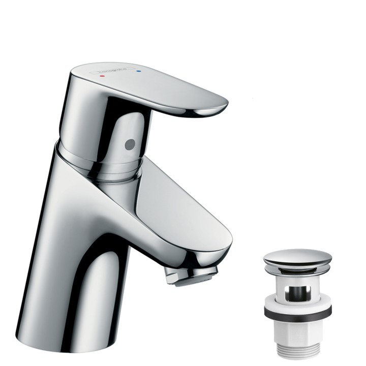 Focus Mit lavabo 70, bonde Push-Open