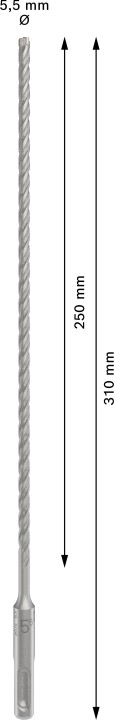 Foret beton PRO SDS plus-5X 5,