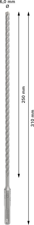 Foret beton PRO SDS plus-5X 6x