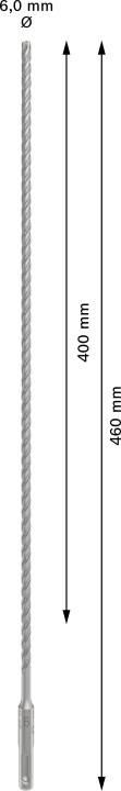 Foret beton PRO SDS plus-5X 6x