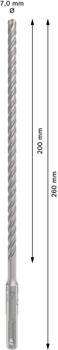 Foret beton PRO SDS plus-5X 7x