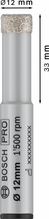 Foret diamant PRO Ceramic a se