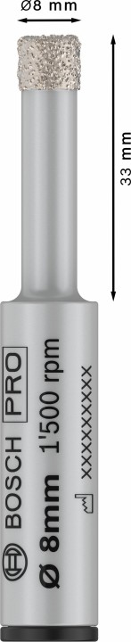 Foret diamant PRO Ceramic a se