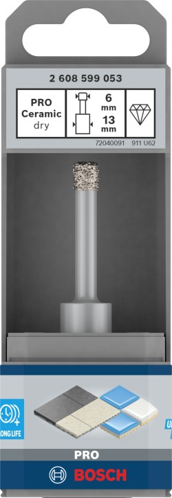 Foret diamant PRO Ceramic a se