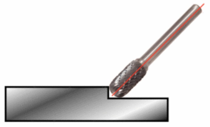 Fraise HM forme C 3mm 38.5mm