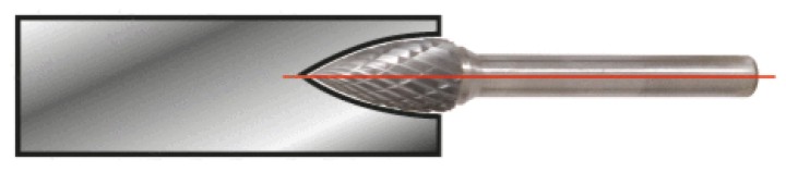 Fraise HM Forme G, 10mm, 65mm
