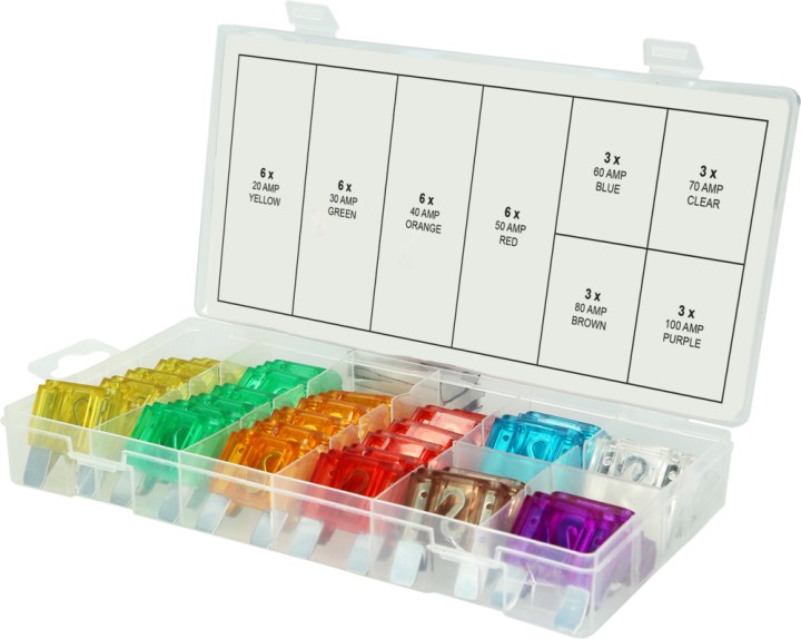 Fusibles 20-100A PL, 36 pcs
