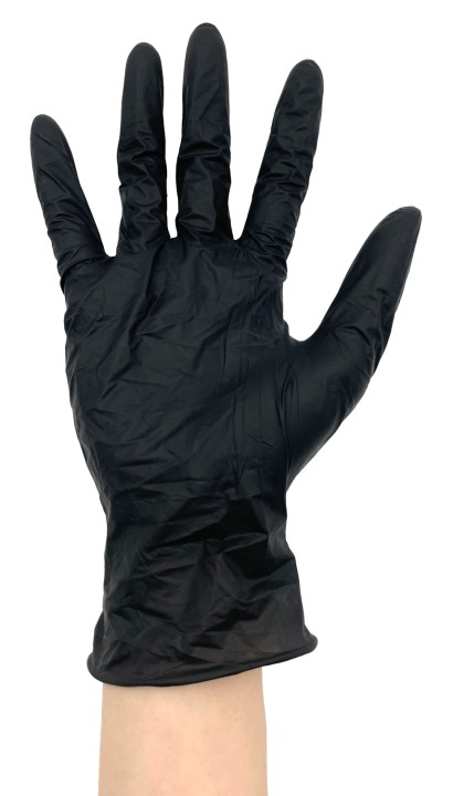 Gant nitrile noir, L, 100pcs