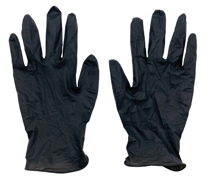 Gant nitrile noir, M, 100pcs