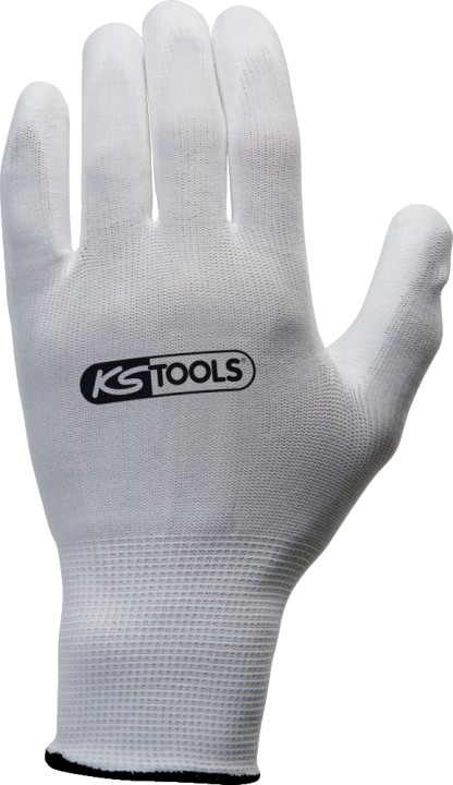 Gants blancs, T.9, 12 paires