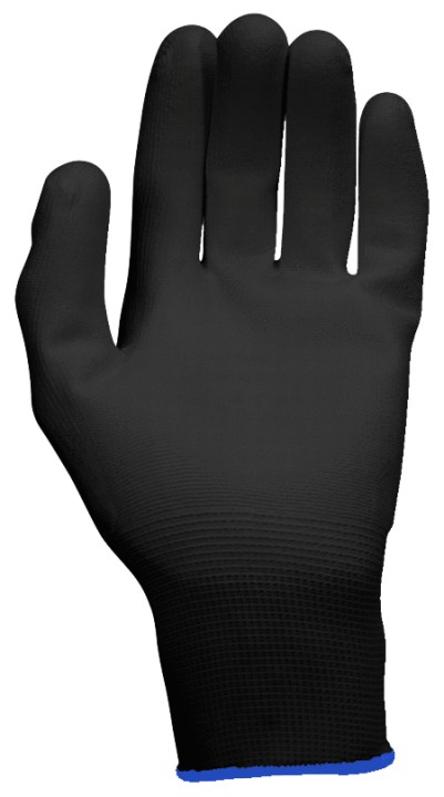 Gants noirs T.10, 12 paires