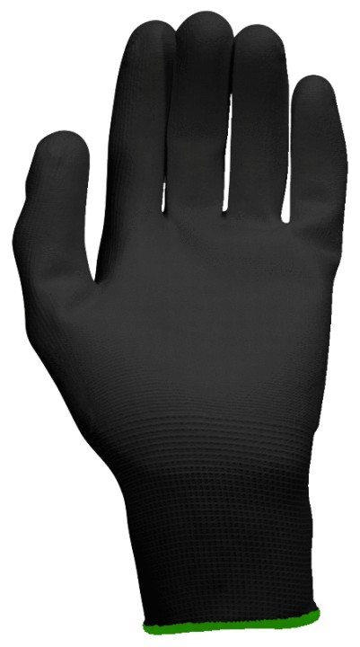 Gants noirs T.7, 12 paires