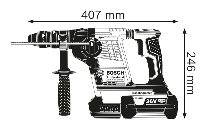 GBH 36 VF-LI PLUS 2x6,0Ah L-Boxx