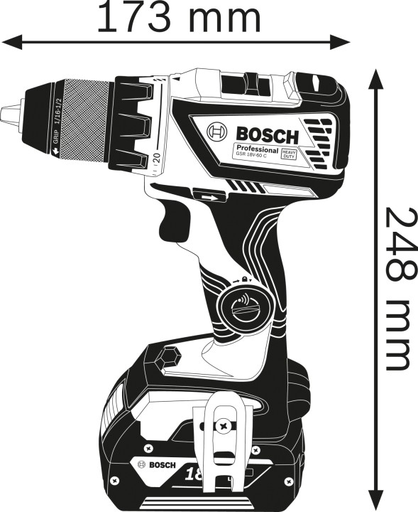 GSR 18V-60C 2x4,0Ah L-Boxx